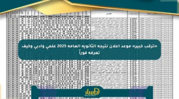 «ترقب كبير» موعد إعلان نتيجة الثانوية العامة 2025 علمي وأدبي وكيف تعرفه فوراً